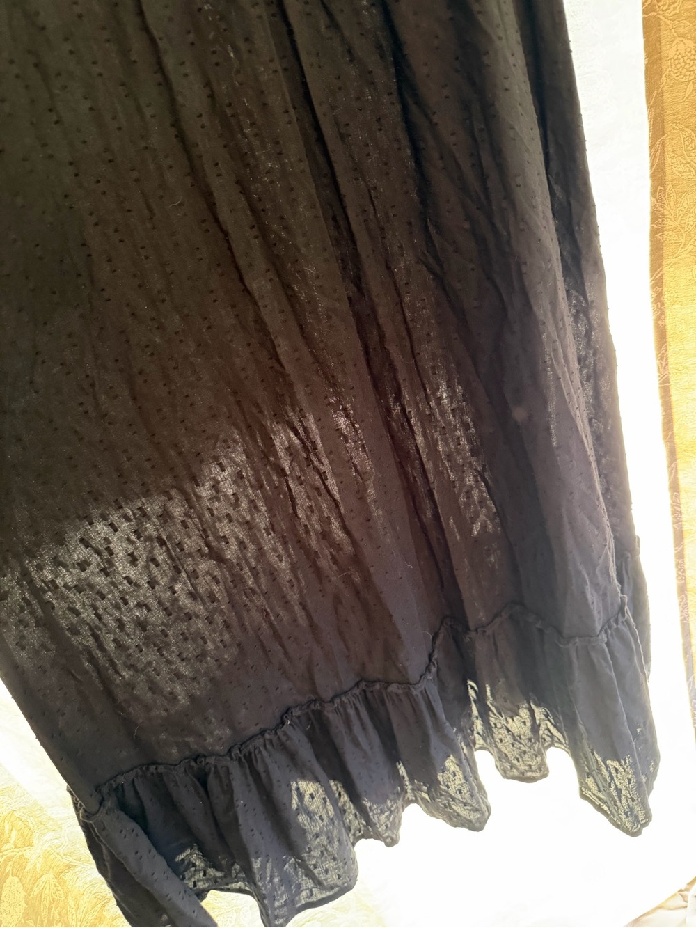 Old Navy Black Maxi Dress with V-Neck and Cap Sleeves - Picture 5 of 6